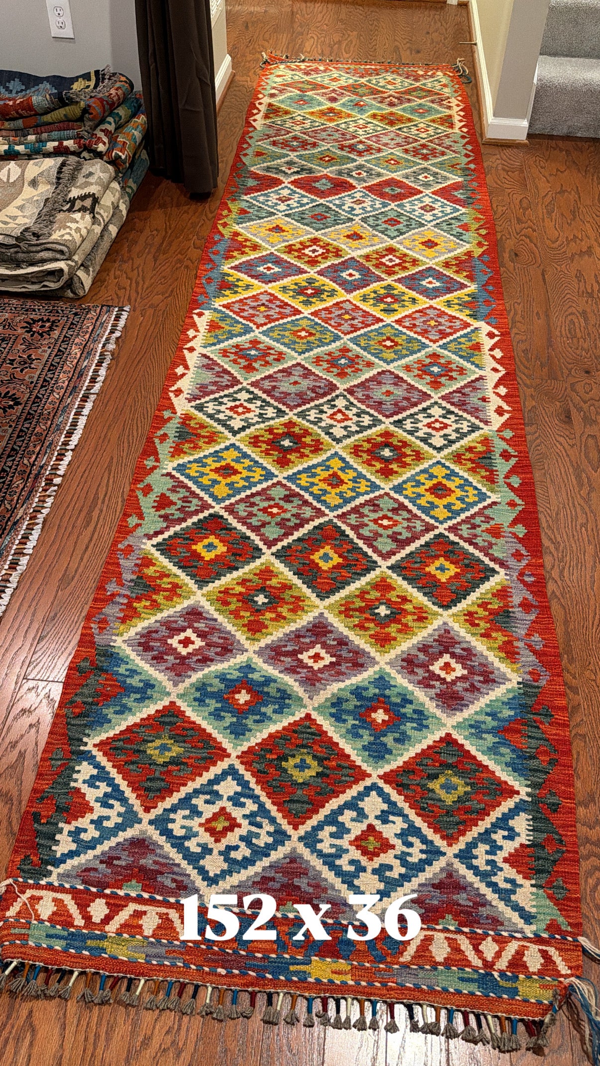 Multi Color Fine Handwoven Afghan Rugs