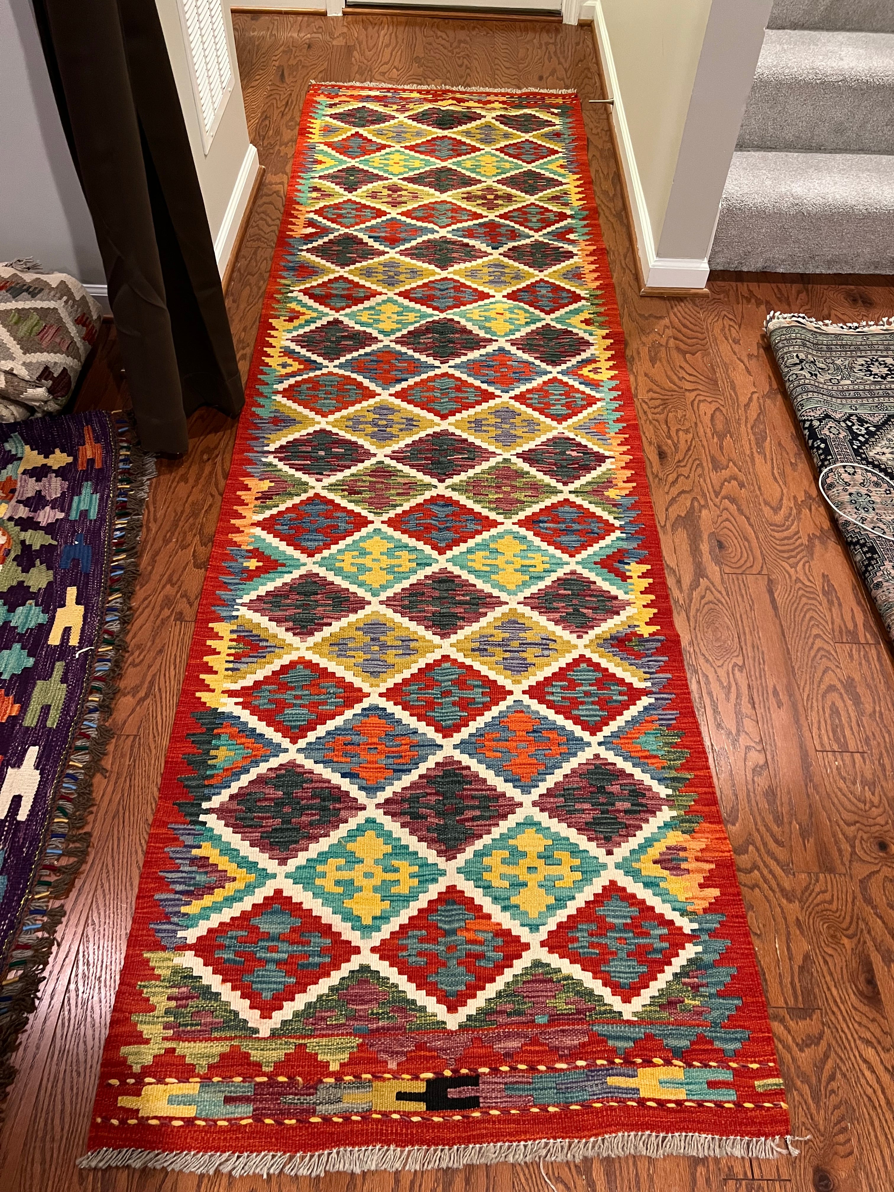 Multi Color Fine Handwoven Afghan Rugs