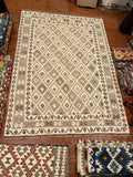 Afghan handwoven tribal living room rug / carpet 10 x 7 FT flatweave 100% wool قالین گلم افغانی اصیل
