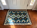 Afghan handwoven small area rug / carpet 3.5x 2.5 FT flatweave 100% wool قالین گلم افغانی اصیل