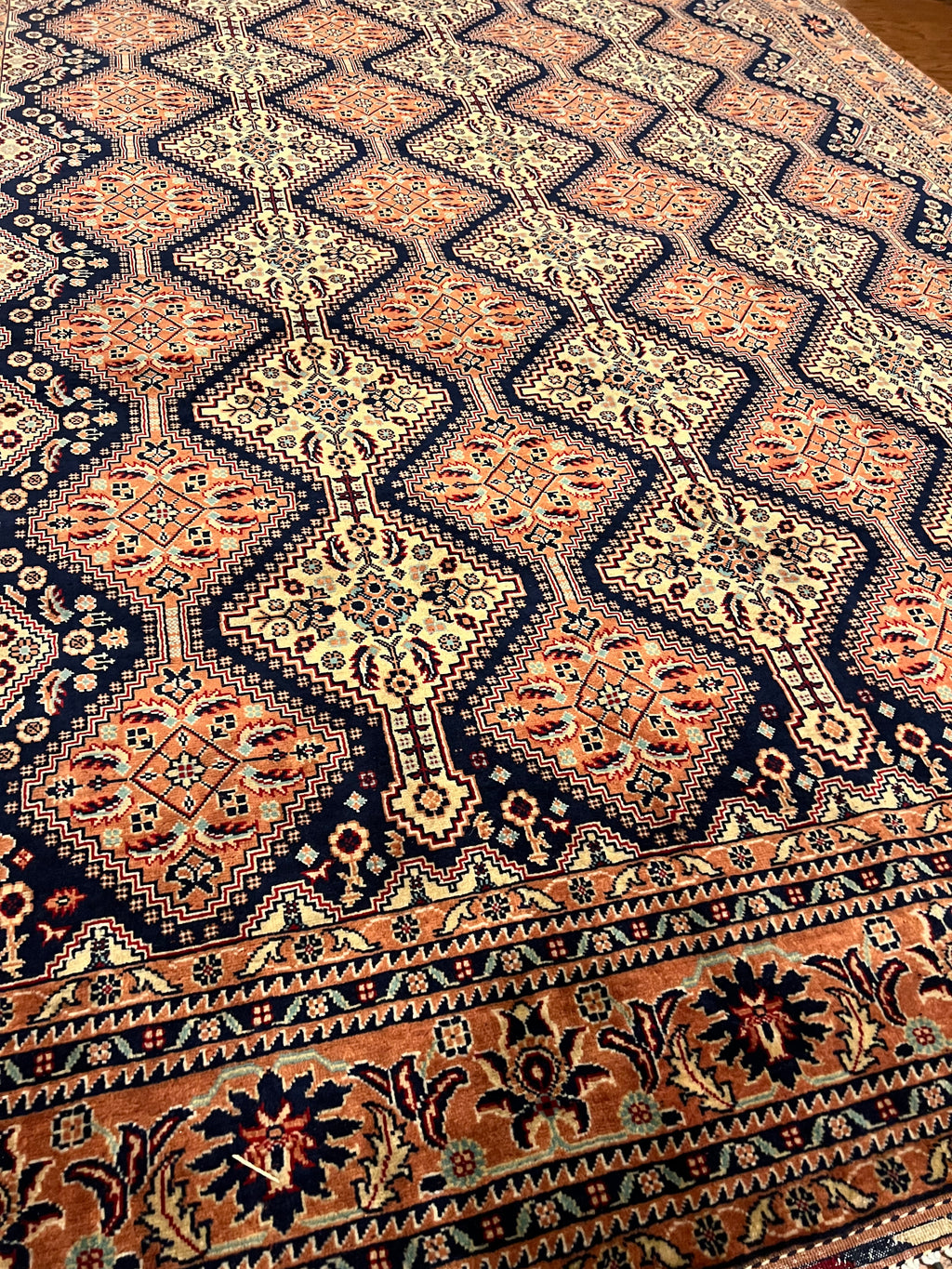 warm color Afghan handwoven luxury fine living room rug / carpet 10 x 7 FT flatweave 100% wool قالین افغانی اصیل