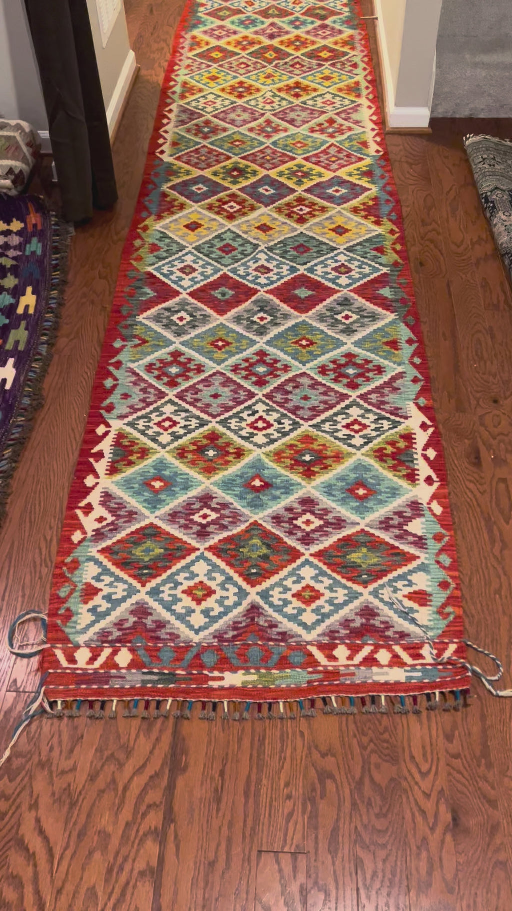 Multi Color Fine Handwoven Afghan Rugs